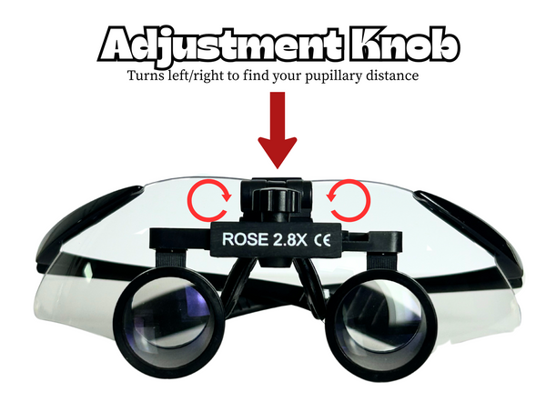 2.8x Magnification Flip Up on Rose Safety Frame