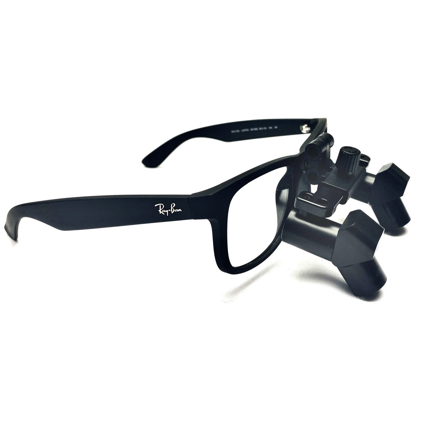 Ergo Flip Up Loupe on Justin Ray-Ban Frame