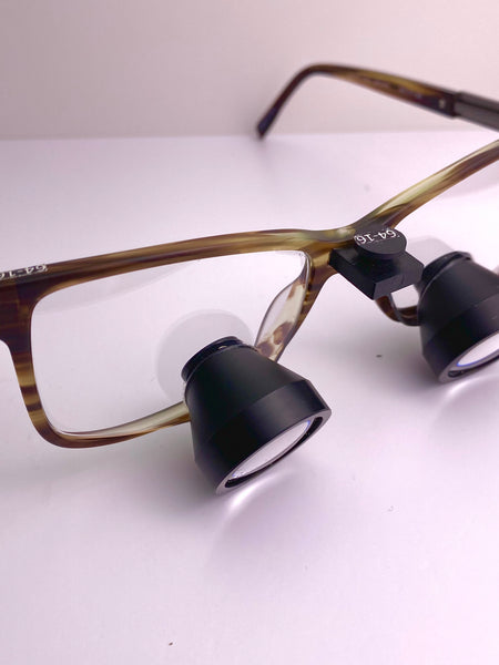 TTL 2.5x Custom Loupe on Dickies Frame-Tortoise Shell