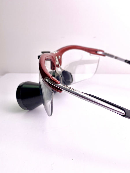 TTL 2.5x Custom Loupe on Flex Frame-Red
