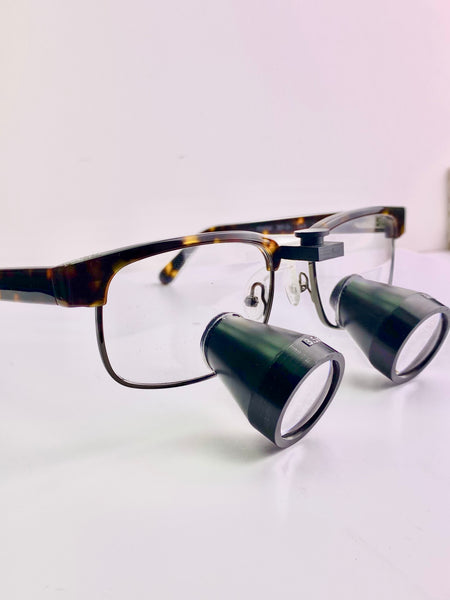 TTL 3.5x Custom Loupe on Pentax Frame-Tortoise Shell