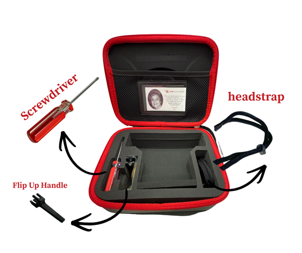 2.0x Magnification Loupe on Rose Safety Frame