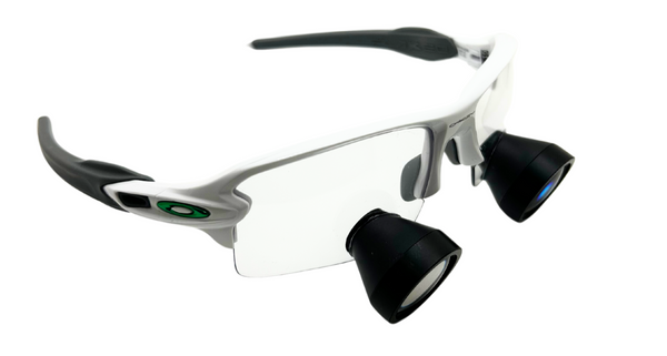 2.5 Mini TTL Loupe on Oakley Flak Frame