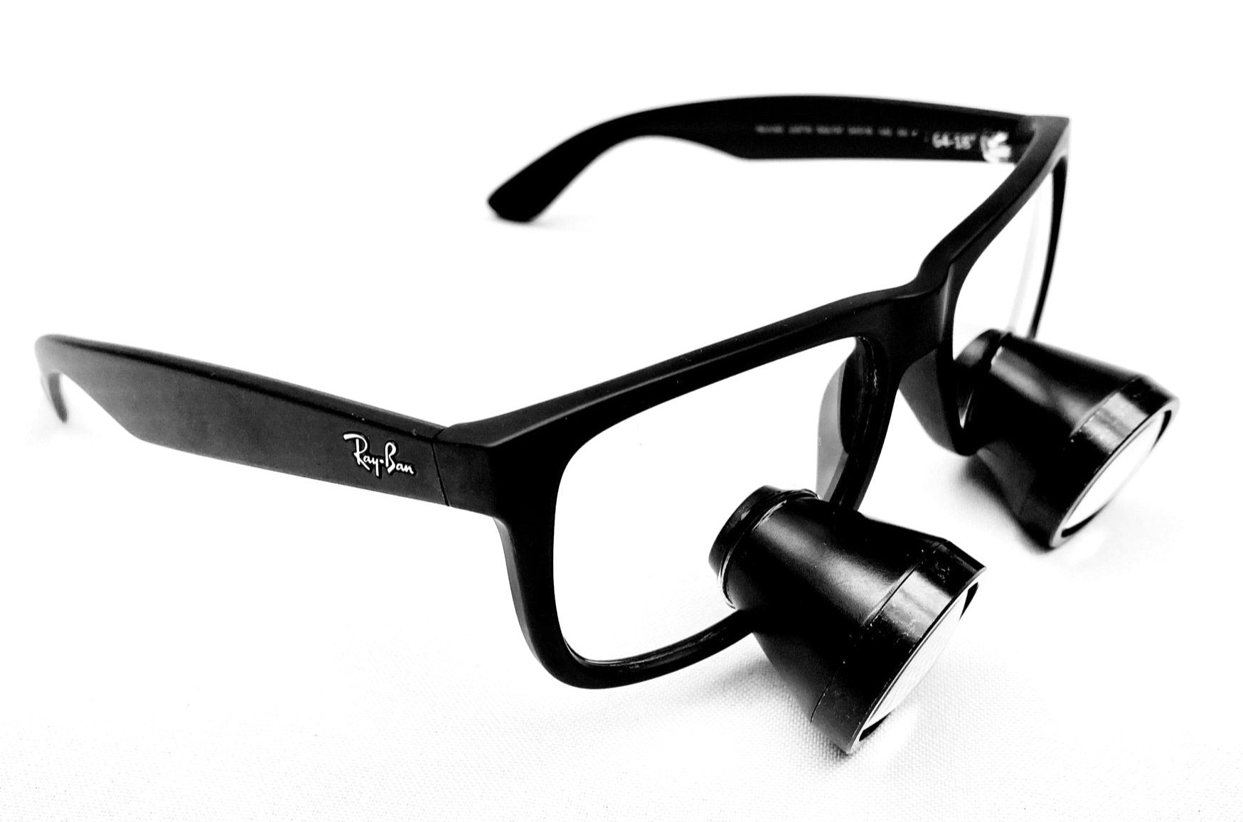 2.5 Expanded Field TTL Loupe on Ray-Ban Justin