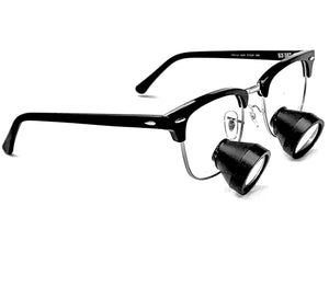 2.5 Expanded TTL Loupe on Ray-Ban Club Master Frame